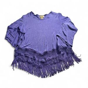 Purple Fringe Women's Top
